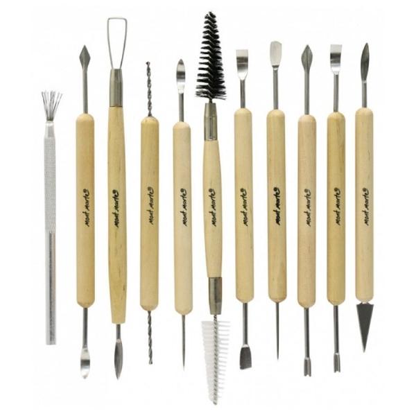 Set de 11 unelte pentru lut