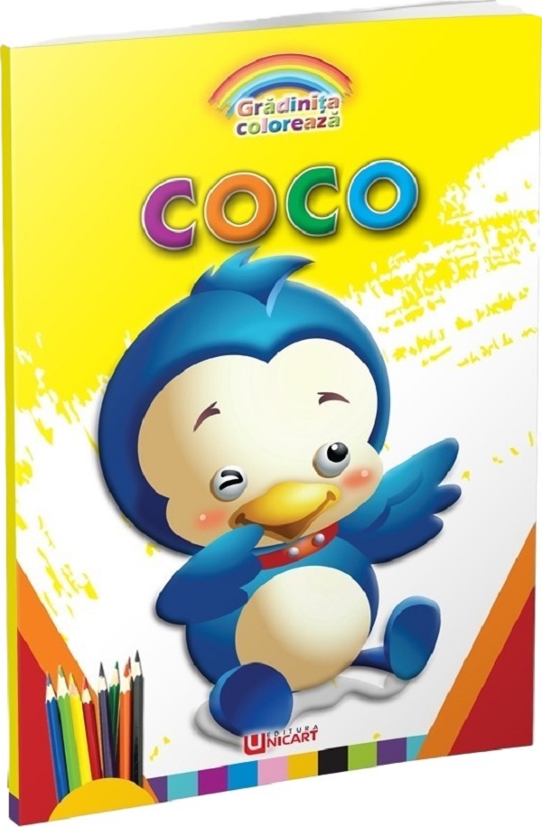 Coperta cărții 'Coco. Grădinița colorează'
