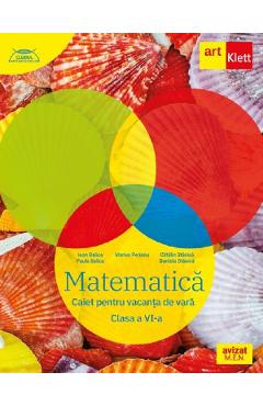 Coperta cărții 'Matematică - Clasa 6 - Caiet pentru vacanța de vară - Marius Perianu, Ioan Balică, Paula Balică, Cătălin Stănică,'