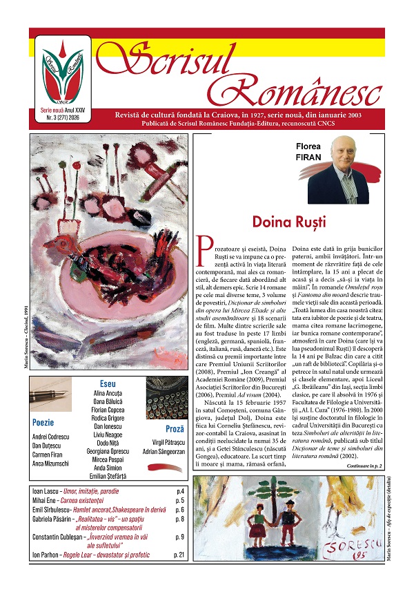 Coperta cărții 'Revista Scrisul Romanesc Nr.3 din 2026'