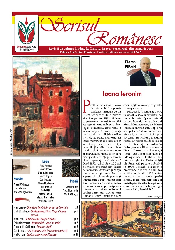Coperta cărții 'Revista Scrisul Romanesc Nr.4 din 2026'