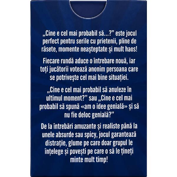 Joc de societate. Cine e cel mai probabil sa...?