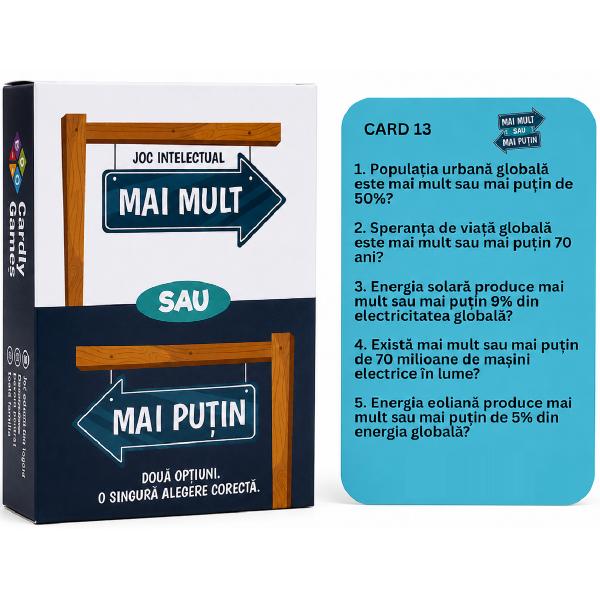 Joc intelectual: Mai mult sau mai putin