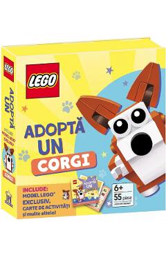 Imaginea produsului 'Lego. Adoptă un Corgi. Activități pentru micii iubitori de animale'
