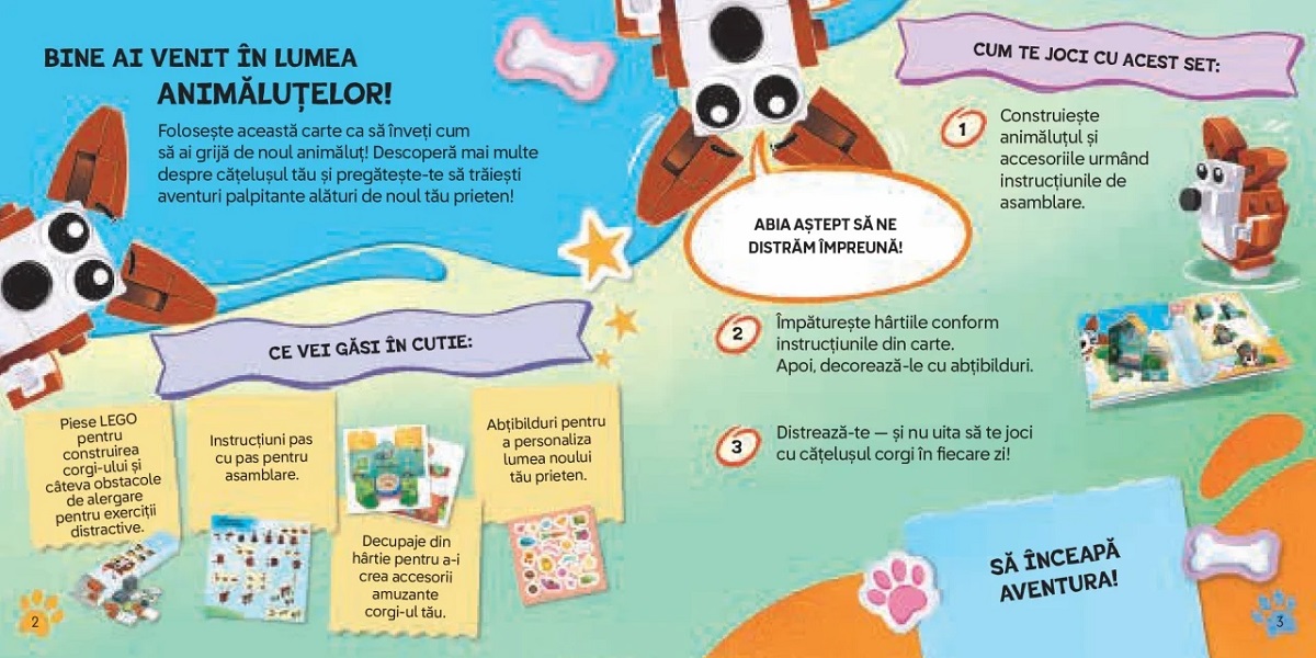 Imaginea produsului 'Lego. Adoptă un Corgi. Activități pentru micii iubitori de animale'