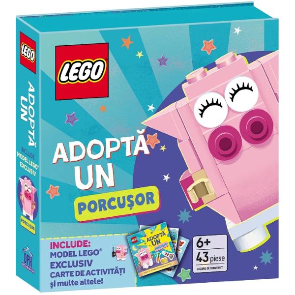 Lego. Adopta un porcusor. Activitati pentru micii iubitori de animale