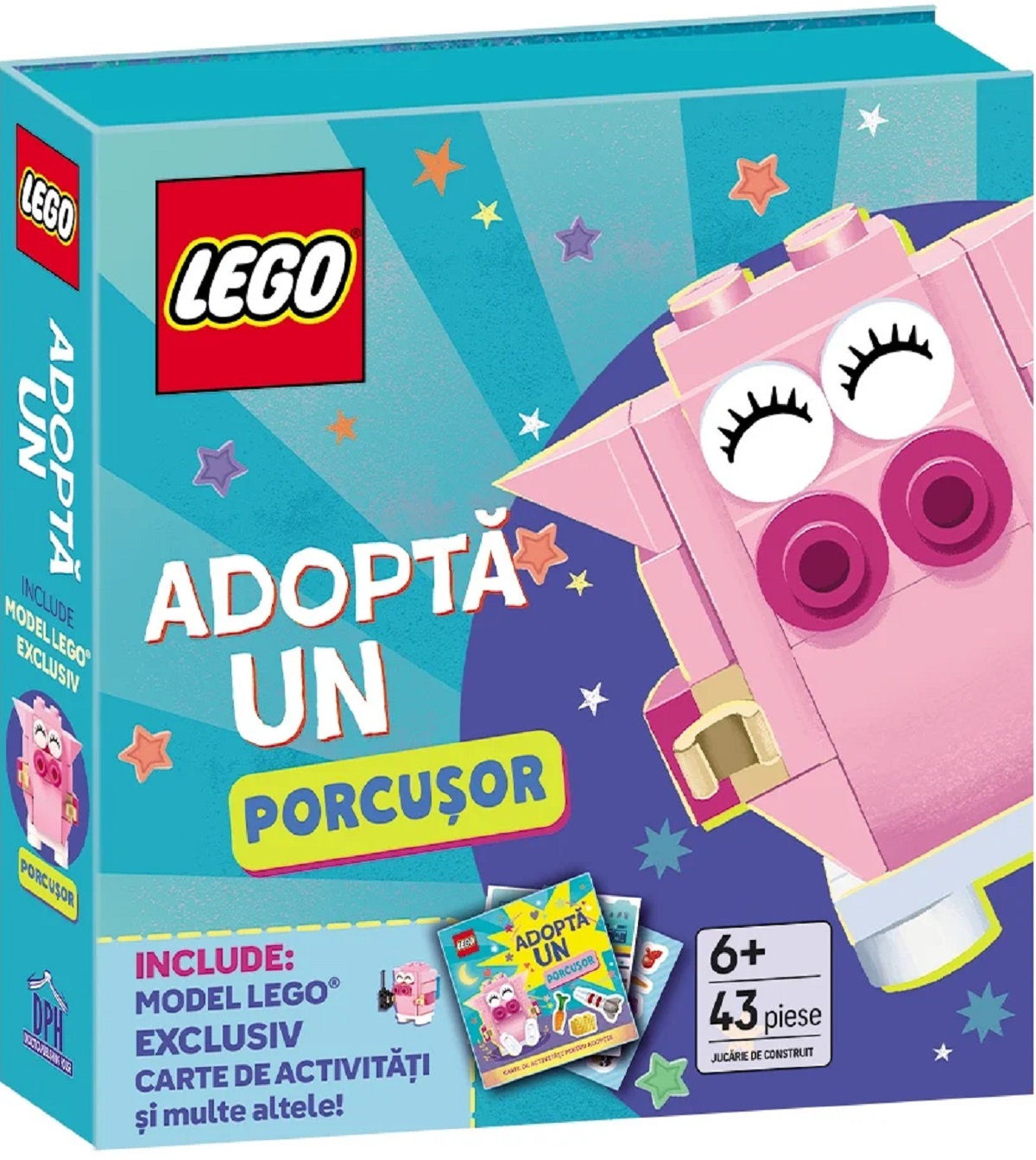 Imaginea produsului 'Lego. Adoptă un purceluș. Activități pentru micii iubitori de animale'