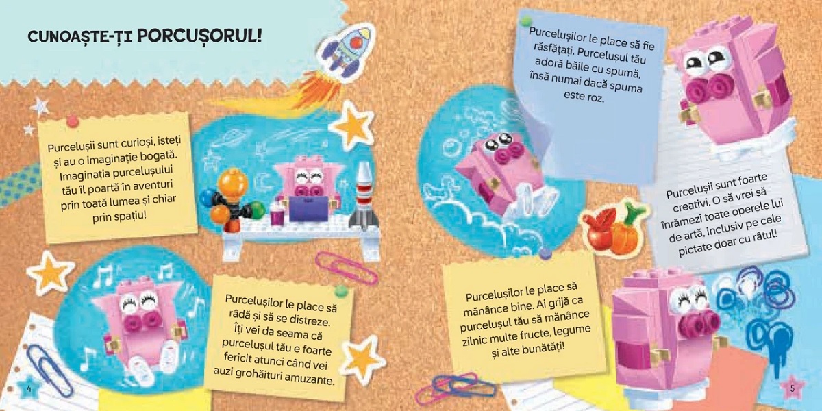 Imaginea produsului 'Lego. Adoptă un purceluș. Activități pentru micii iubitori de animale'