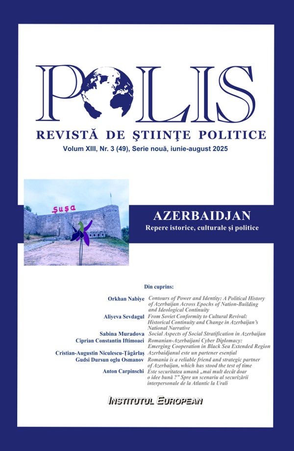 Coperta cărții 'Polis Vol.13 Nr.3 (49) Iunie-August 2025 Azerbaidjan'