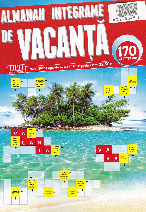 Coperta cărții 'Almanah integrame de vacanță Nr.1 2026'