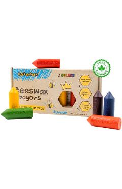Imaginea produsului 'Creioane cerate din ceară de albine. Set 6 culori: Junior'