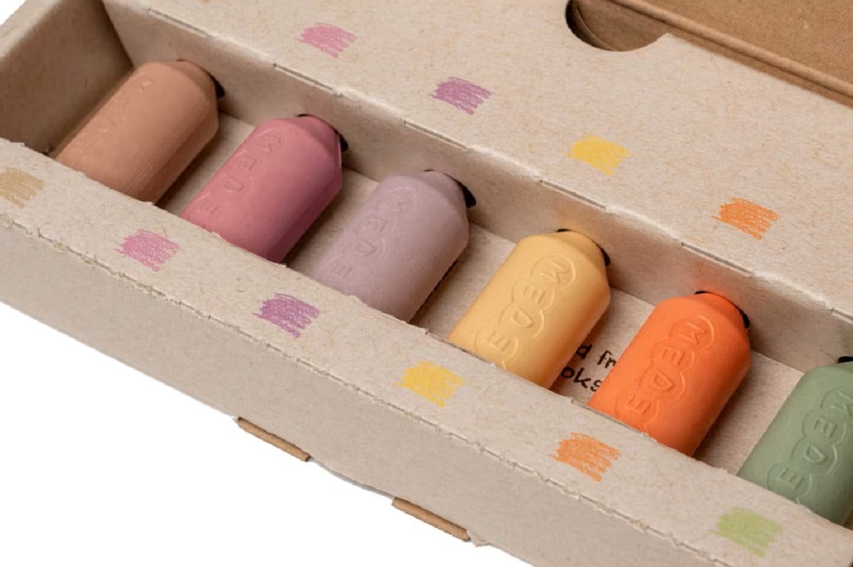 Imaginea produsului 'Creioane cerate din ceară de albine. Set 6 culori: Junior Pastel'