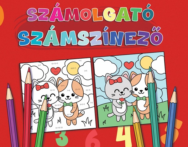 Coperta cărții 'Számolgató számszínező'
