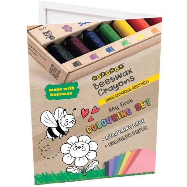 Set creativ creioane ceerate, planse si coli colorate