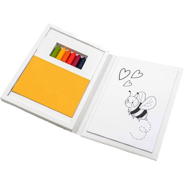 Set creativ creioane ceerate, planse si coli colorate