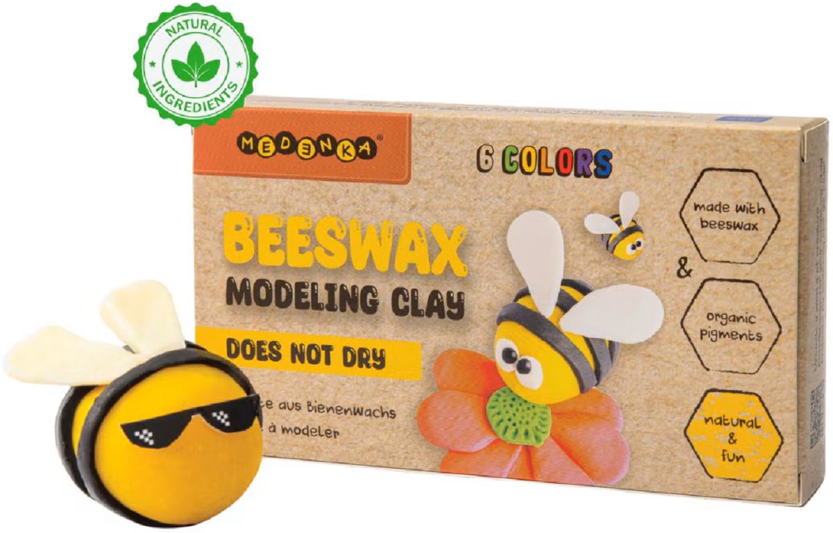 Imaginea produsului 'Plastilină din ceară de albine. Set 6 culori'