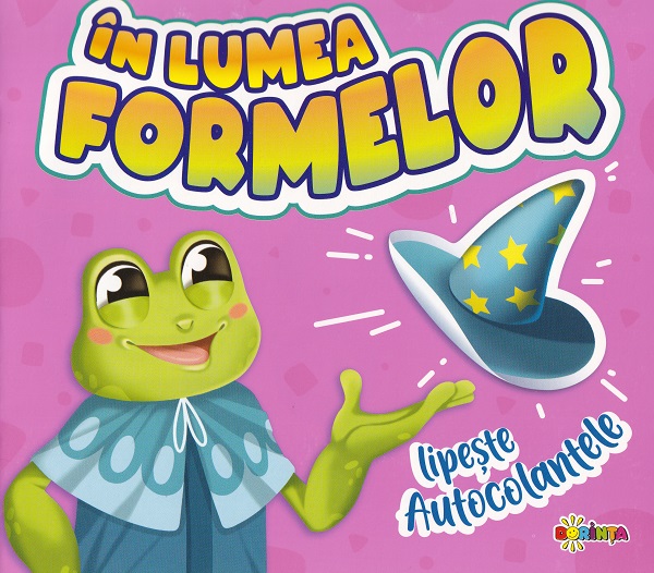 Coperta cărții 'În lumea formelor: Lipește autocolante'