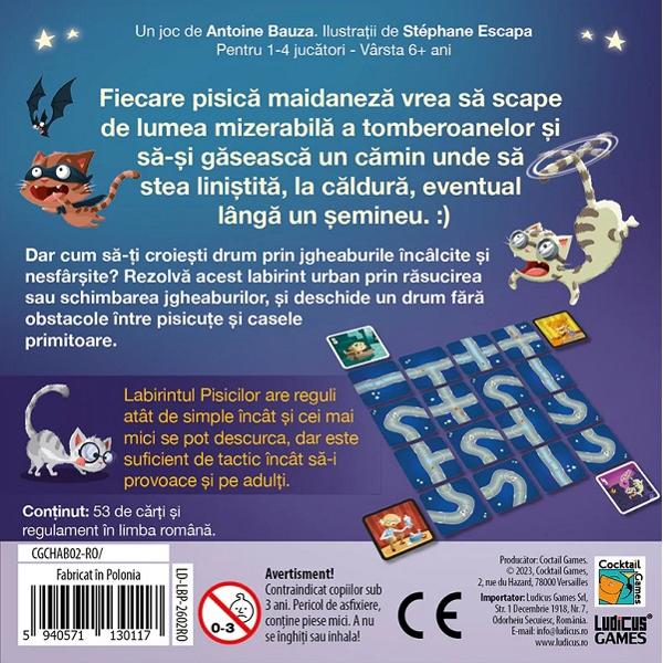 Joc de carti. Labirintul pisicilor