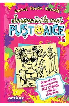 Coperta cărții 'Însemnările unei puștoaice Vol.16: Povestirile unei surioare nu chiar atât de răzgâiate - Rachel Renée Russell'