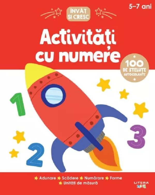 Coperta cărții 'Activități cu numere. Învăț și cresc 5-7 ani - Anita Loughrey'