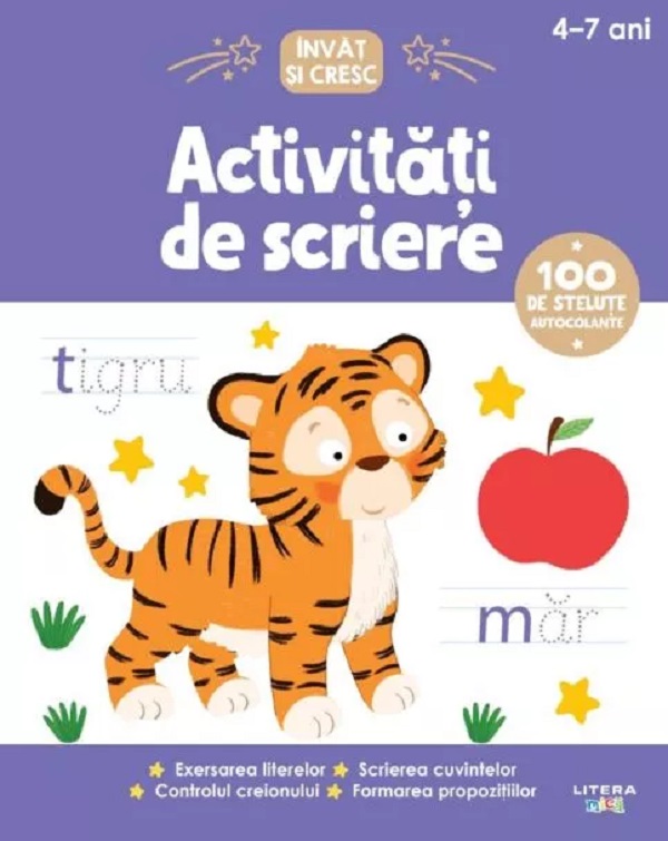 Coperta cărții 'Activități de scriere. Învăț să cresc 4-7 ani - Nina Filipek, Catherine Casey'