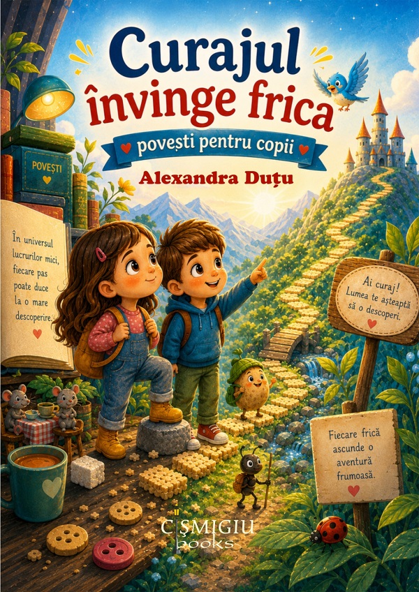 Coperta cărții 'Curajul învinge frica. Povești pentru copii - Alexandra Duțu'