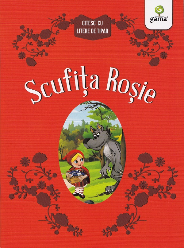 Coperta cărții 'Scufița Roșie. Citesc cu litere de tipar'