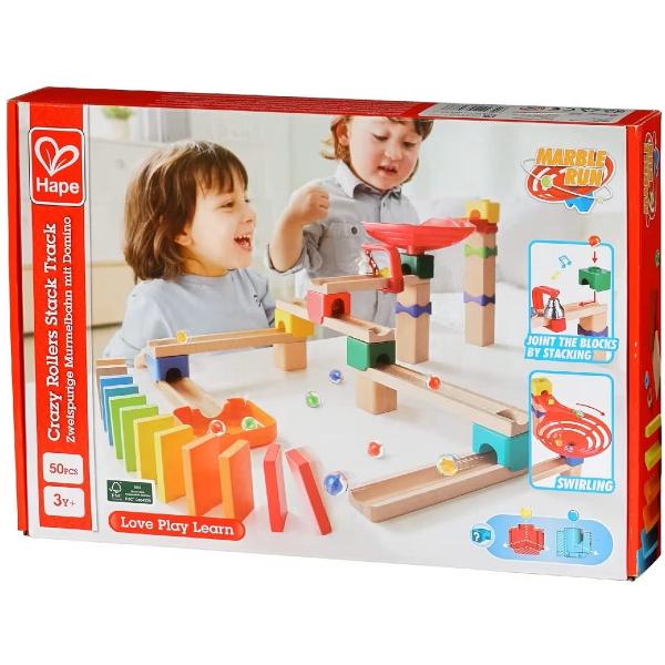 Jucarie din lemn: Marble Run Crazy Rollers