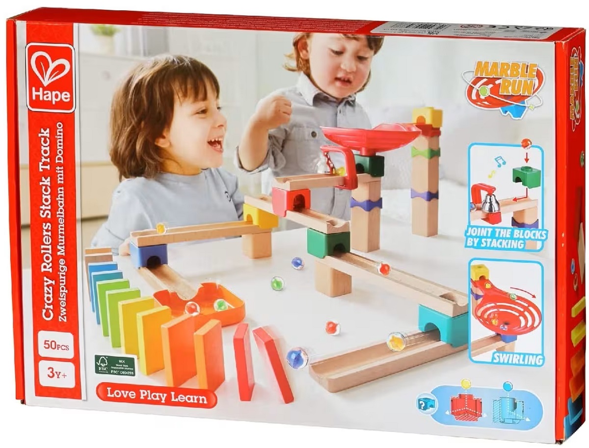 Imaginea produsului 'Jucărie din lemn: Marble Run Crazy Rollers'