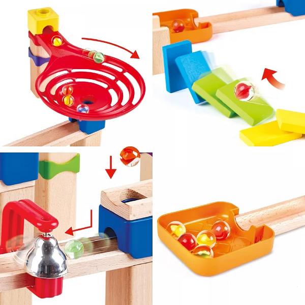 Jucarie din lemn: Marble Run Crazy Rollers