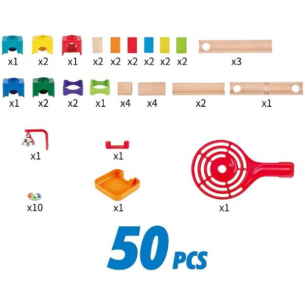 Jucarie din lemn: Marble Run Crazy Rollers