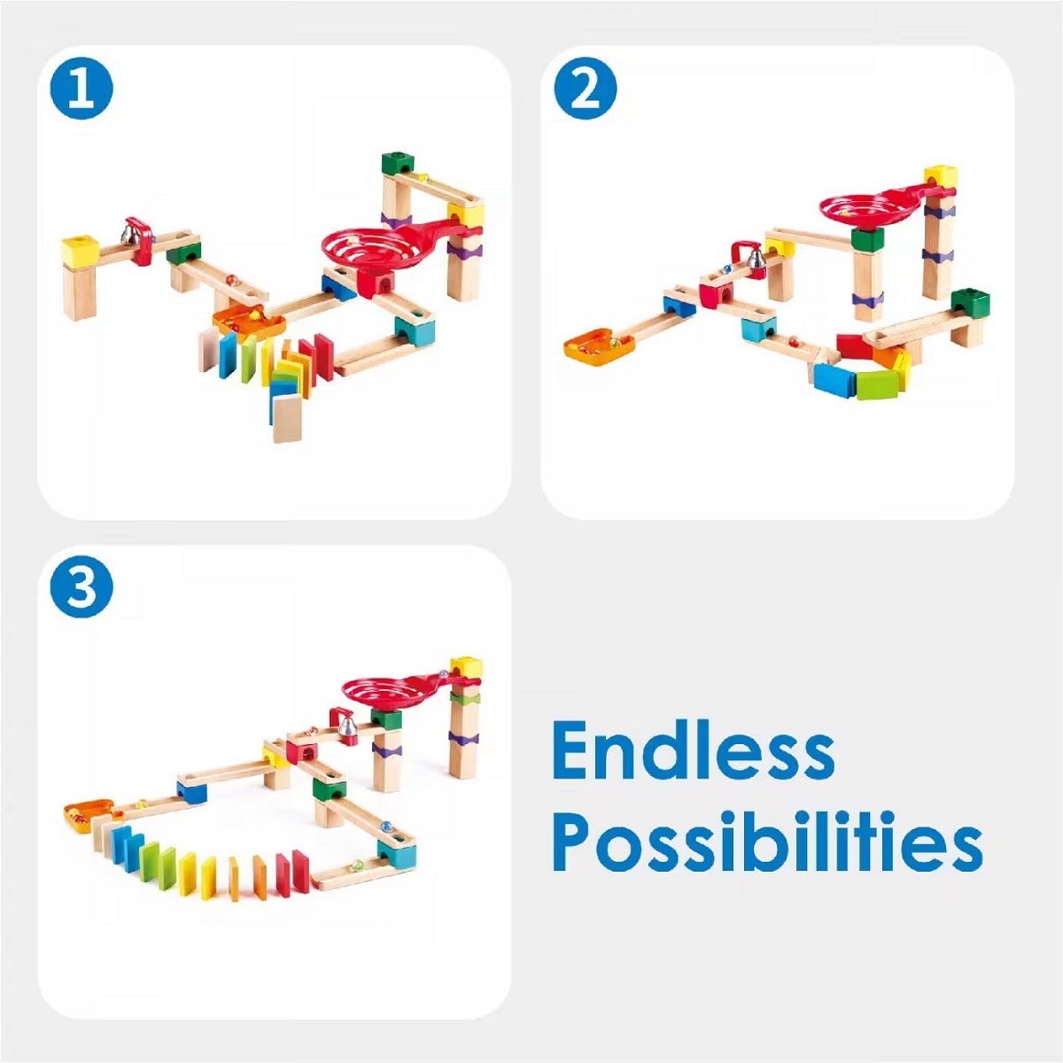 Imaginea produsului 'Jucărie din lemn: Marble Run Crazy Rollers'