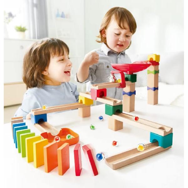 Jucarie din lemn: Marble Run Crazy Rollers