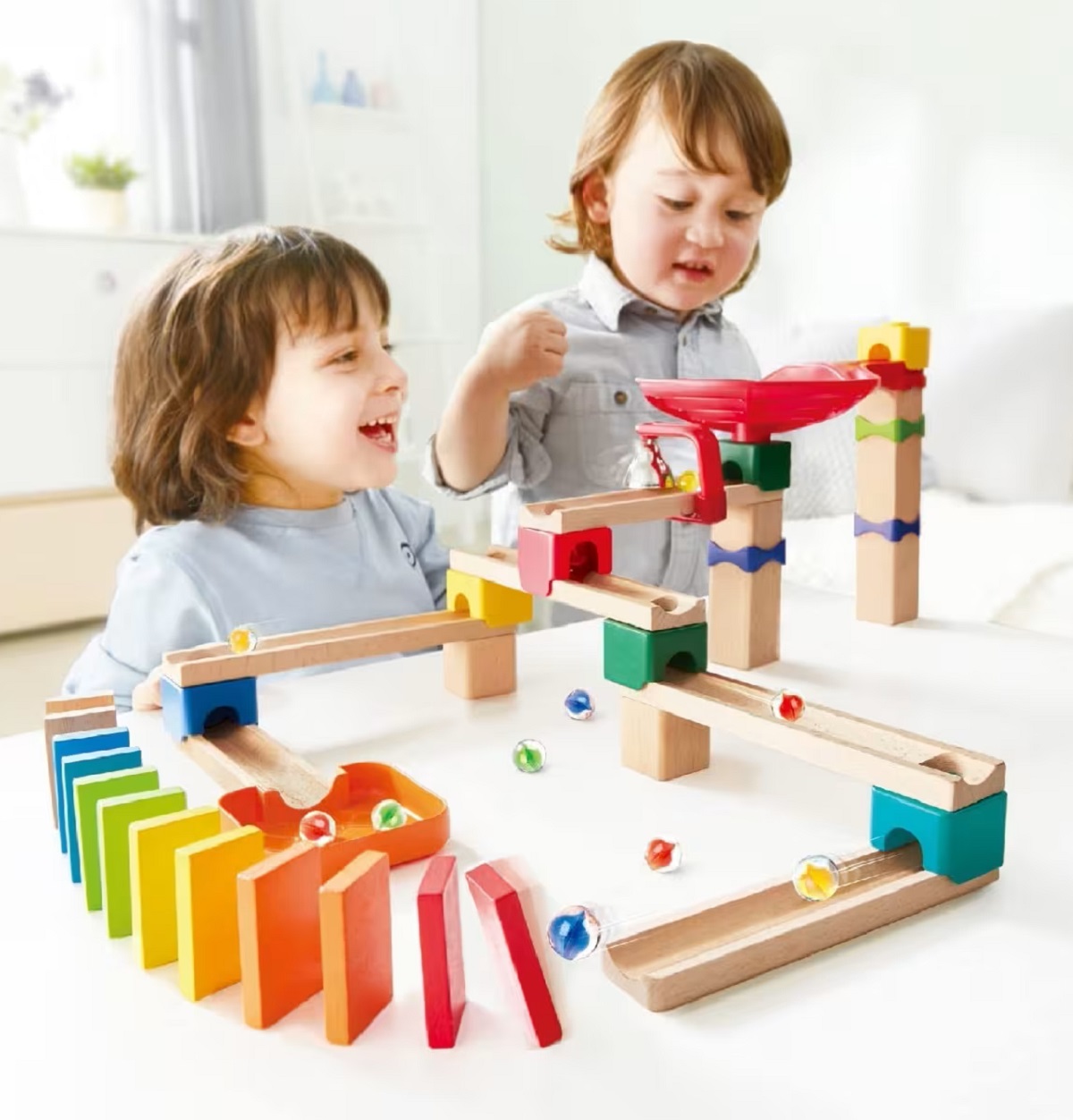 Imaginea produsului 'Jucărie din lemn: Marble Run Crazy Rollers'