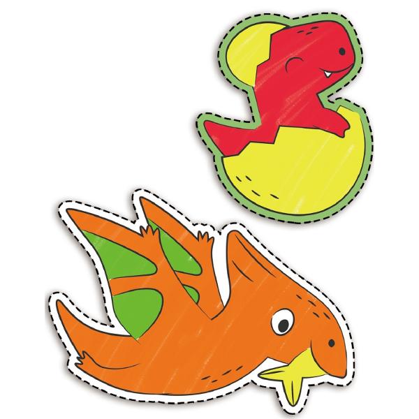Rola de hartie adeziva: Dinozauri