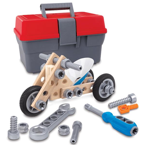 Jucarie din lemn STEAM. Set de constructie: Motociclete