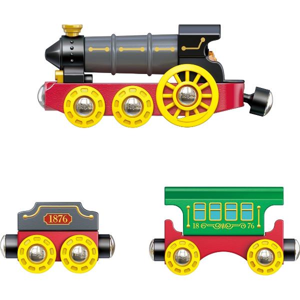 Tren cu aburi retro cu lumini si sunete