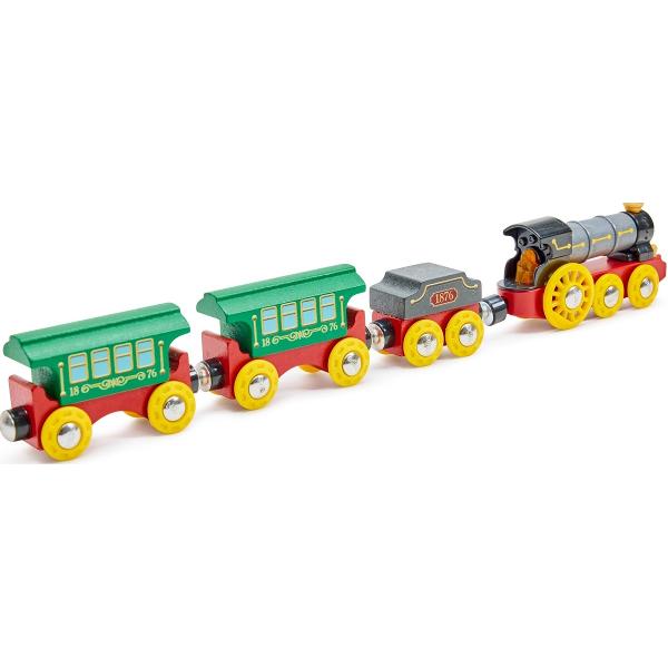 Tren cu aburi retro cu lumini si sunete