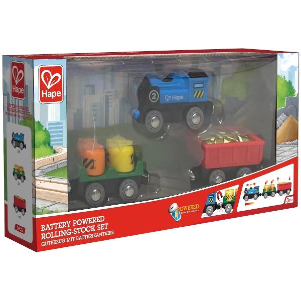 Locomotiva si vagoane cu baterii