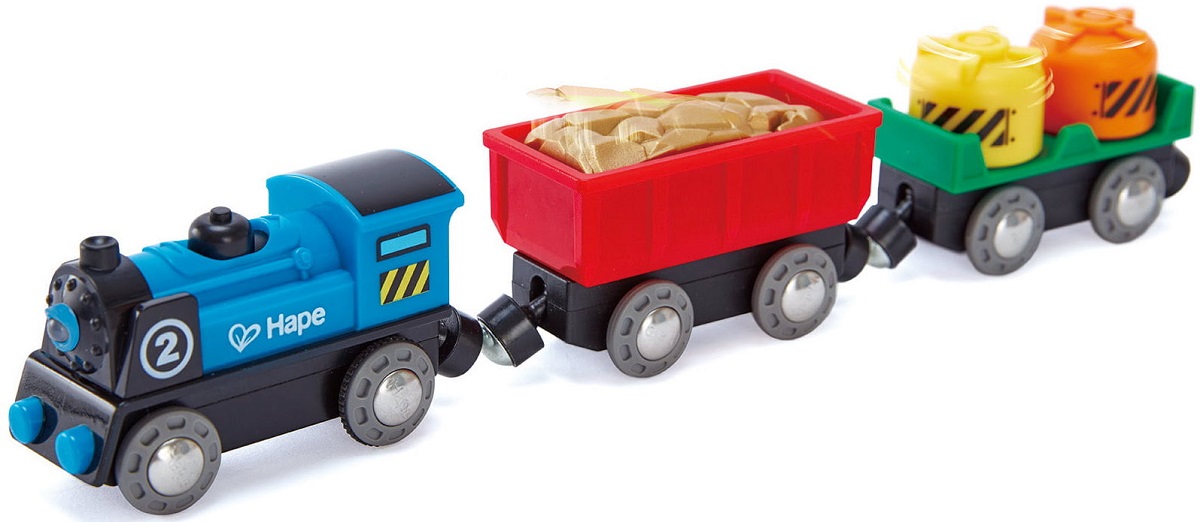 Imaginea produsului 'Locomotivă și vagoane cu baterii'