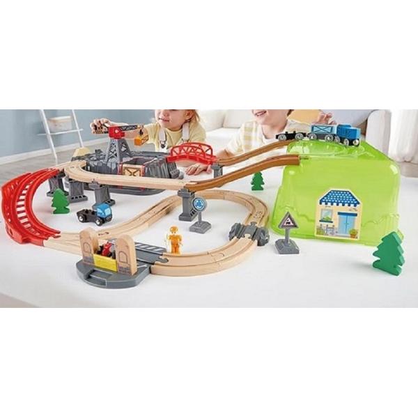 Set de joaca: Tren constructii 50 piese