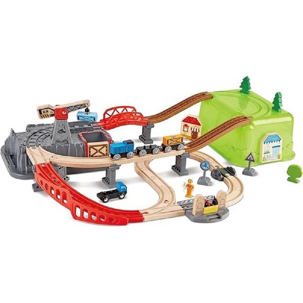 Set de joaca: Tren constructii 50 piese