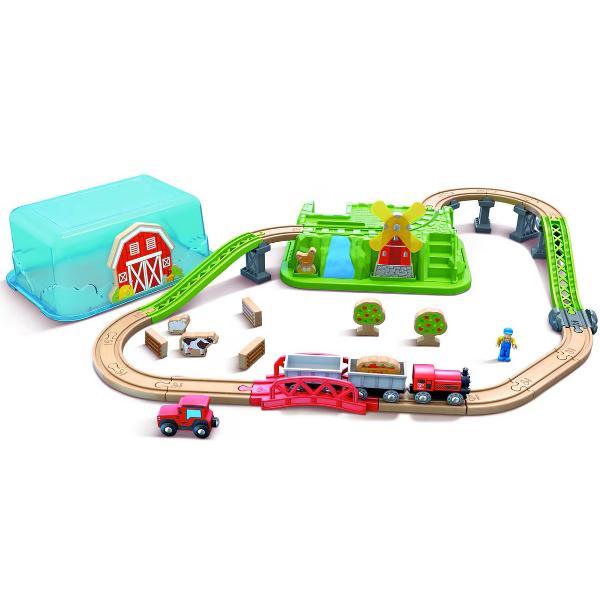 Set de joaca: Trenul rural 41 piese