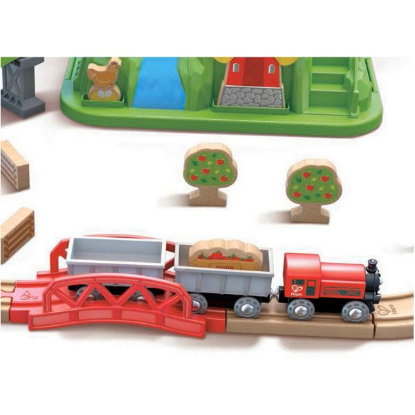 Set de joaca: Trenul rural 41 piese