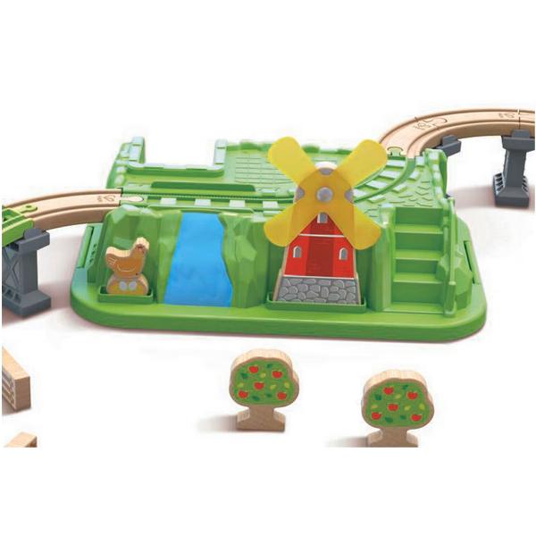 Set de joaca: Trenul rural 41 piese