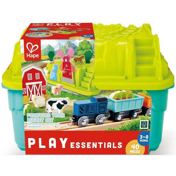 Set de joaca: Trenul de la ferma 40 piese