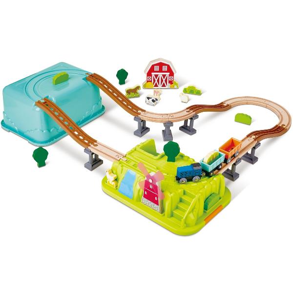 Set de joaca: Trenul de la ferma 40 piese