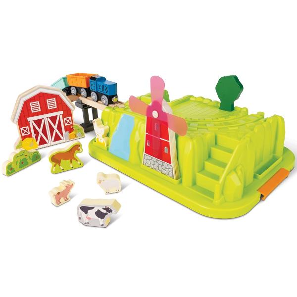 Set de joaca: Trenul de la ferma 40 piese