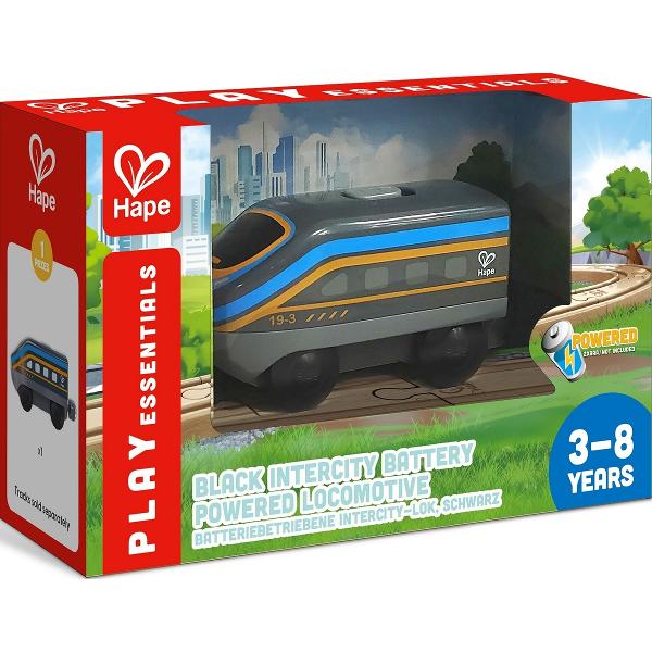 Locomotiva neagra cu baterii