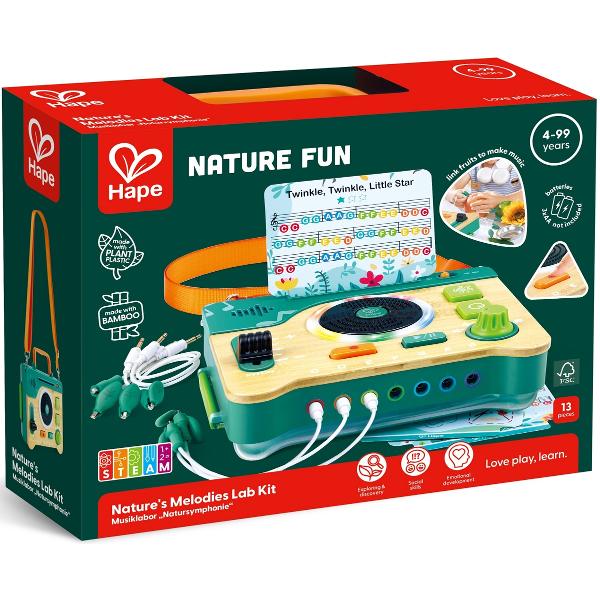 Kit din bambus STEAM: Laborator cu melodii